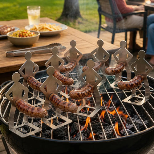 Funny Hot Dog Sausage Stand Holder Stainless Steel